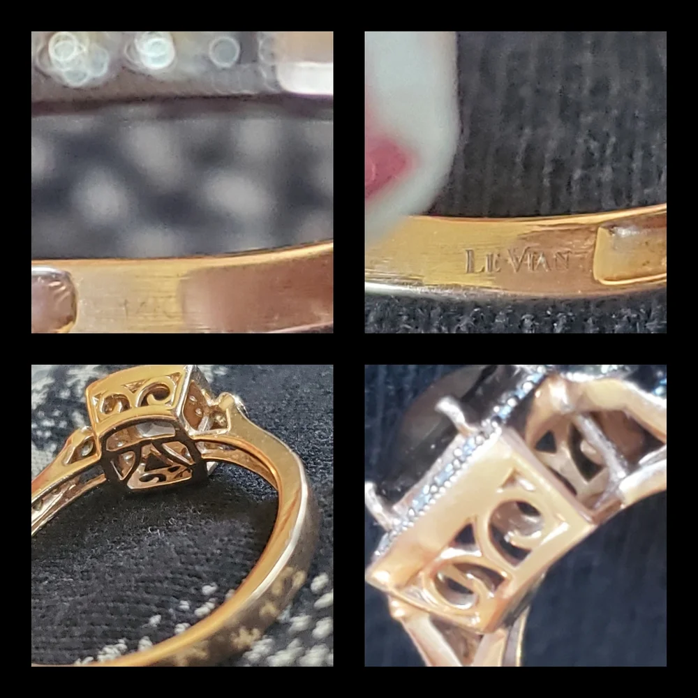 LeVian 14k Rose Gold 1ct Chocolate & Diamond ring